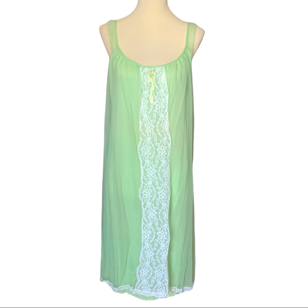 Vintage Mad Men Green Nightie